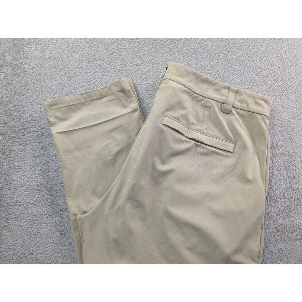 Lululemon Commission Pant Classic Tan Khaki Mens Size 34x30 Chino Trousers Golf